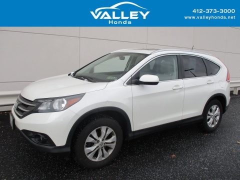 White Diamond Pearl Honda CR-V EX-L AWD.  Click to enlarge.