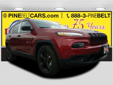 Deep Cherry Red Crystal Pearl Jeep Cherokee Sport Altitude 4x4.  Click to enlarge.