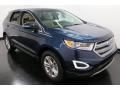 Front 3/4 View of 2017 Ford Edge SEL AWD #9