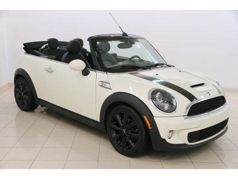 Pepper White Mini Cooper S Convertible.  Click to enlarge.