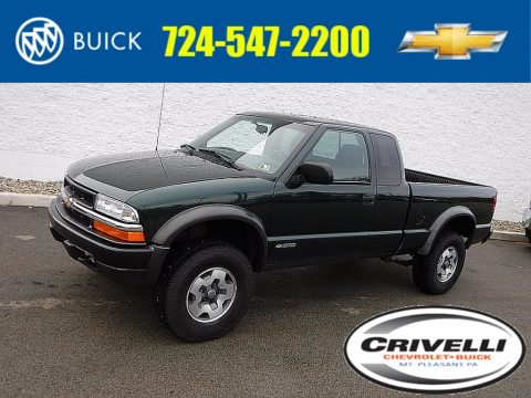 Forest Green Metallic Chevrolet S10 LS Extended Cab 4x4.  Click to enlarge.