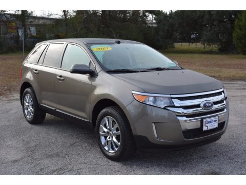 Mineral Gray Metallic Ford Edge SEL AWD.  Click to enlarge.