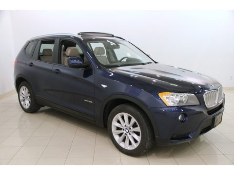 Deep Sea Blue Metallic BMW X3 xDrive28i.  Click to enlarge.