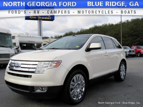 White Sand Tri-Coat Metallic Ford Edge Limited.  Click to enlarge.