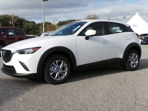 Crystal White Pearl Mica Mazda CX-3 Sport.  Click to enlarge.