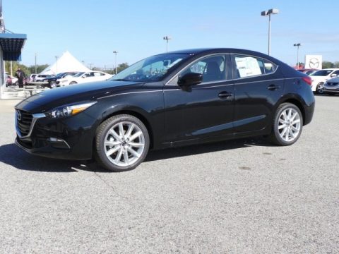 Jet Black Mica Mazda MAZDA3 Touring 4 Door.  Click to enlarge.