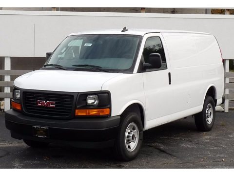 Summit White GMC Savana Van 2500 Cargo.  Click to enlarge.