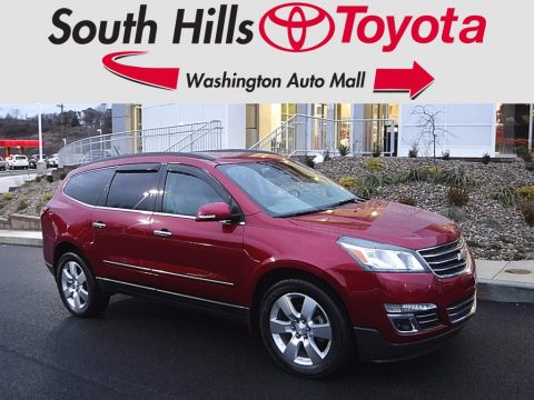 Crystal Red Tintcoat Chevrolet Traverse LTZ AWD.  Click to enlarge.