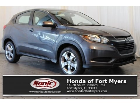 Modern Steel Metallic Honda HR-V LX.  Click to enlarge.