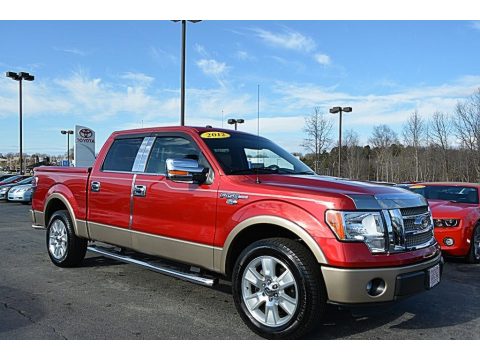 Red Candy Metallic Ford F150 Lariat SuperCrew.  Click to enlarge.