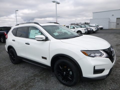 Glacier White Nissan Rogue SV AWD.  Click to enlarge.