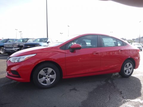 Red Hot Chevrolet Cruze LS.  Click to enlarge.
