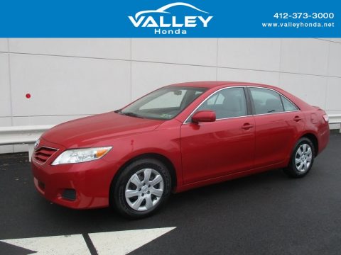 Barcelona Red Metallic Toyota Camry LE.  Click to enlarge.