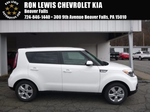 Clear White Kia Soul .  Click to enlarge.