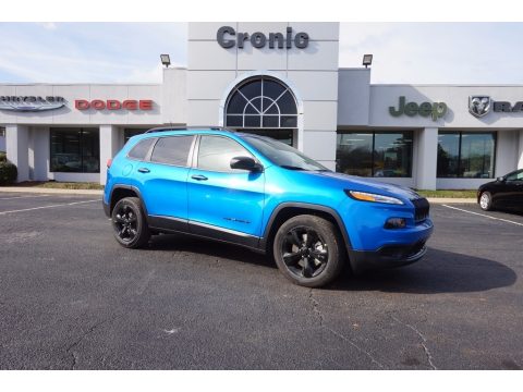 Hydro Blue Pearl Jeep Cherokee Sport.  Click to enlarge.