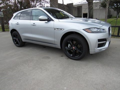 Rodium Silver Jaguar F-PACE 35t AWD R-Sport.  Click to enlarge.
