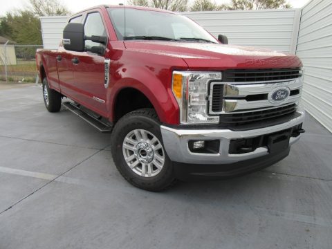 Ruby Red Ford F350 Super Duty XLT Crew Cab 4x4.  Click to enlarge.
