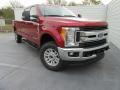 Front 3/4 View of 2017 Ford F350 Super Duty XLT Crew Cab 4x4 #2