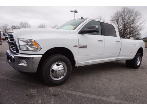 Bright White Ram 3500 Big Horn Crew Cab Dual Rear Wheel.  Click to enlarge.