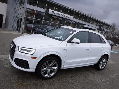 Glacier White Metallic Audi Q3 2.0 TSFI Prestige quattro.  Click to enlarge.