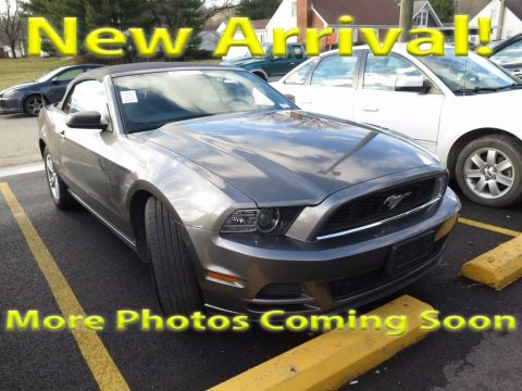 Sterling Gray Ford Mustang V6 Convertible.  Click to enlarge.