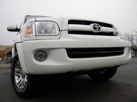 Natural White Toyota Sequoia Limited 4WD.  Click to enlarge.