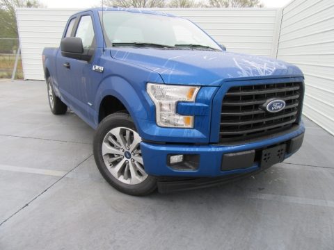 Lightning Blue Ford F150 XL SuperCab.  Click to enlarge.
