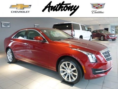 Red Obsession Tintcoat Cadillac ATS Luxury AWD.  Click to enlarge.