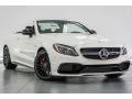 Front 3/4 View of 2017 Mercedes-Benz C 63 AMG S Cabriolet #12