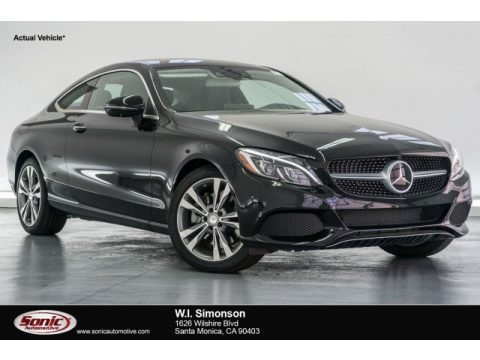 Obsidian Black Metallic Mercedes-Benz C 300 Coupe.  Click to enlarge.
