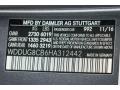 Mercedes-Benz Color Code 992 Selenite Grey Metallic #6