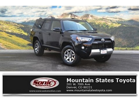 Midnight Black Metallic Toyota 4Runner TRD Off-Road Premium 4x4.  Click to enlarge.