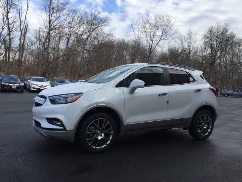 White Frost Tricoat Buick Encore Sport Touring AWD.  Click to enlarge.