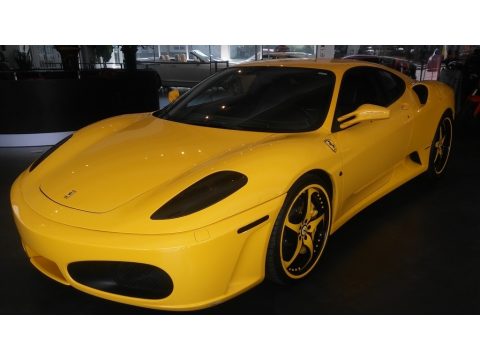 Yellow Ferrari F430 Coupe F1.  Click to enlarge.