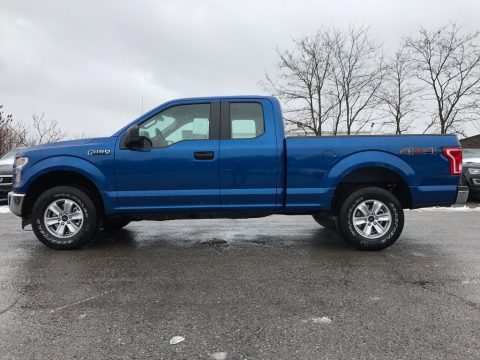 Lightning Blue Ford F150 XL SuperCab 4x4.  Click to enlarge.