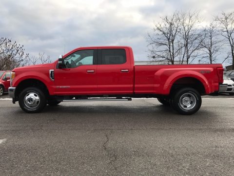 Race Red Ford F350 Super Duty Lariat Crew Cab 4x4.  Click to enlarge.