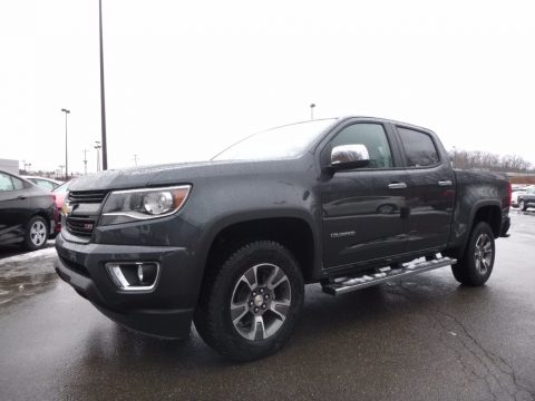 Cyber Gray Metallic Chevrolet Colorado Z71 Crew Cab 4x4.  Click to enlarge.