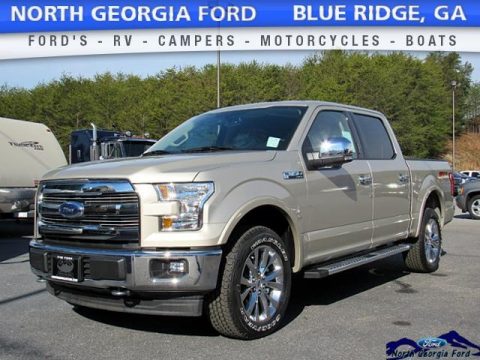 White Gold Ford F150 Lariat SuperCrew 4X4.  Click to enlarge.