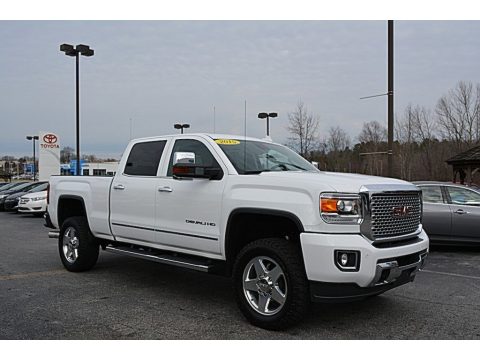 Summit White GMC Sierra 2500HD Denali Crew Cab 4x4. Click to enlarge. Summit White GMC Sierra 2500HD Denali Crew Cab 4x4. Click to enlarge.