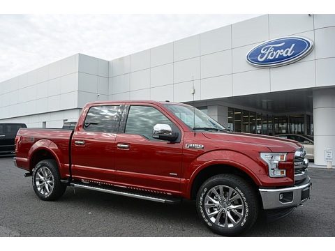 Ruby Red Ford F150 Lariat SuperCrew 4X4.  Click to enlarge.