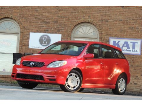 Radiant Red Toyota Matrix XR.  Click to enlarge.