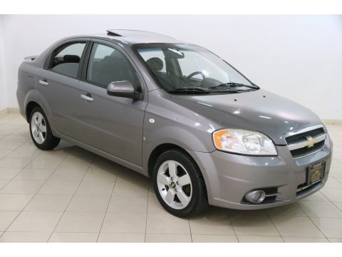 Medium Gray Metallic Chevrolet Aveo LT Sedan.  Click to enlarge.