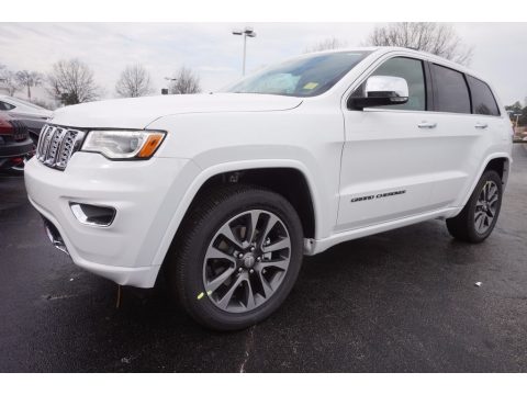 Bright White Jeep Grand Cherokee Overland.  Click to enlarge.