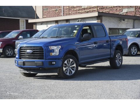 Lightning Blue Ford F150 XL SuperCrew 4x4.  Click to enlarge.