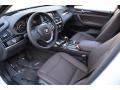  2017 BMW X3 Mocha w/Orange contrast stitching Interior #10