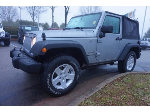 Billet Silver Metallic Jeep Wrangler Sport 4x4.  Click to enlarge.