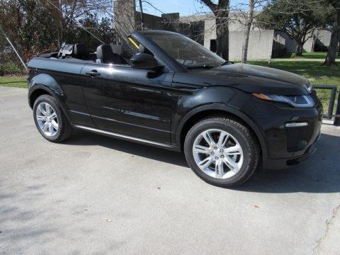 Santorini Black Metallic Land Rover Range Rover Evoque Convertible HSE Dynamic.  Click to enlarge.