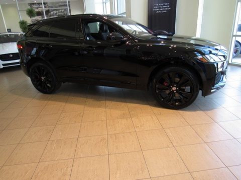 Ebony Black Jaguar F-PACE 35t AWD S.  Click to enlarge.
