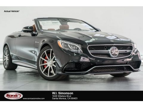 Black Mercedes-Benz S 63 AMG 4Matic Cabriolet.  Click to enlarge.