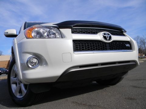 Blizzard White Pearl Toyota RAV4 Limited V6 4WD.  Click to enlarge.